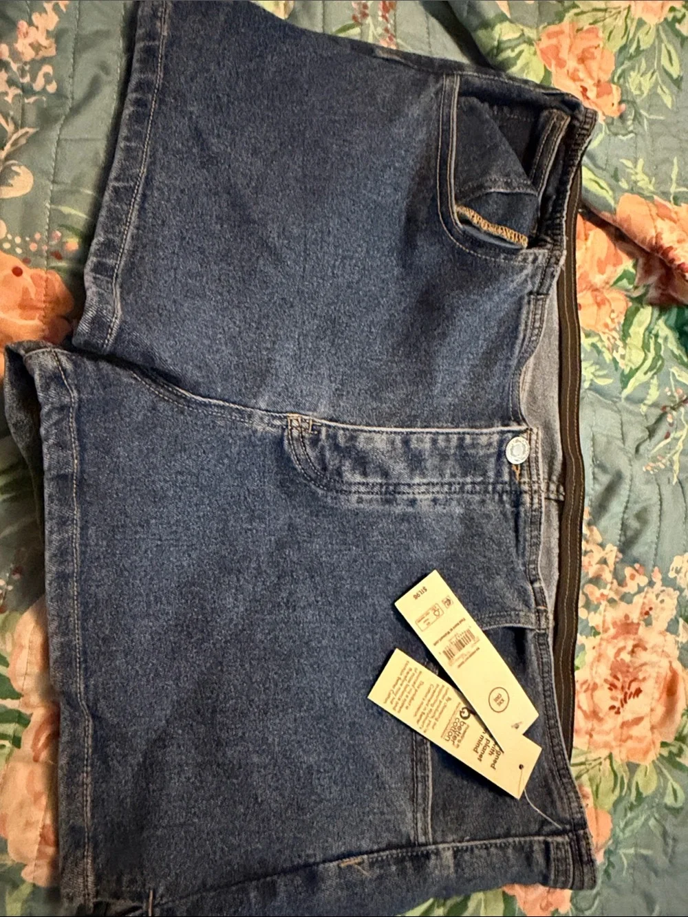 No Boundaries Dark Blue Denim Jean Shorts